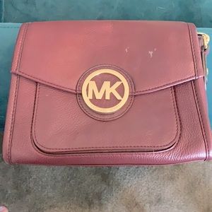 Deep red Michael by Michael Kors crossbody bag